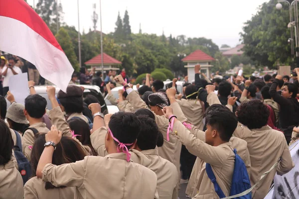 Março 2020 Sleman Indonésia Movimento Chamada Gejayan Indonésio Gejayan Memanggil — Fotografia de Stock