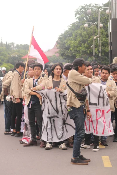 Março 2020 Sleman Indonésia Movimento Chamada Gejayan Indonésio Gejayan Memanggil — Fotografia de Stock