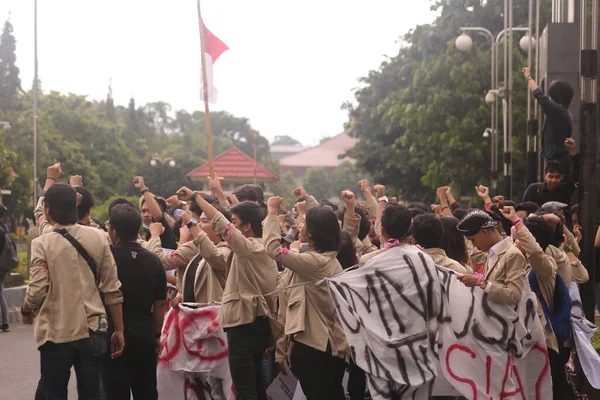 Maart 2020 Sleman Indonesië Gejayan Calling Movement Indonesisch Gejayan Memanggil — Stockfoto