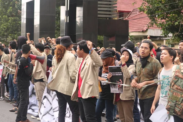 Março 2020 Sleman Indonésia Movimento Chamada Gejayan Indonésio Gejayan Memanggil — Fotografia de Stock