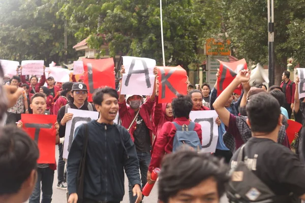 2018 Sleman Indonesia Gejayan Call Movement 인도네시아어 Gejayan Memanggil 자카르타의 — 스톡 사진