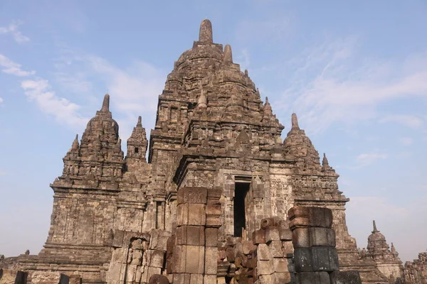 Sewu Templo Budista Século Viii Localizado 800 Metros Norte Prambanan — Fotografia de Stock