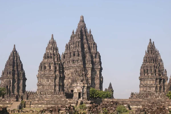 Prambanan Eller Rara Jonggrang Talet Hinduiska Tempel Förening Special Region — Stockfoto