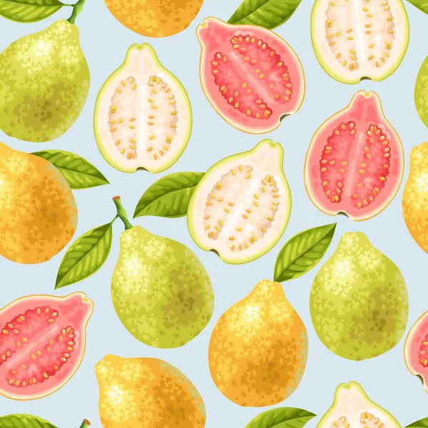 Sorunsuz guava meyve — Stok Vektör