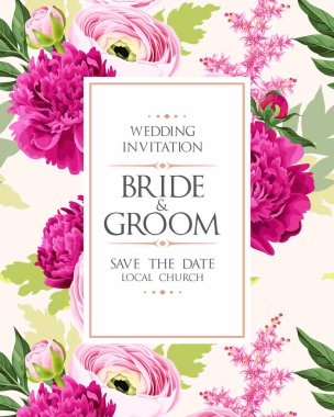 Vintage Düğün Davetiyesi