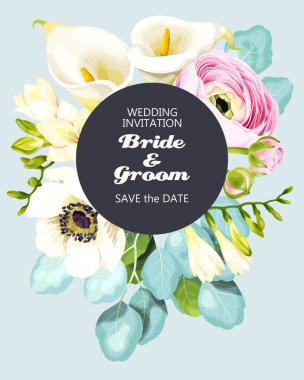 Vintage Düğün Davetiyesi