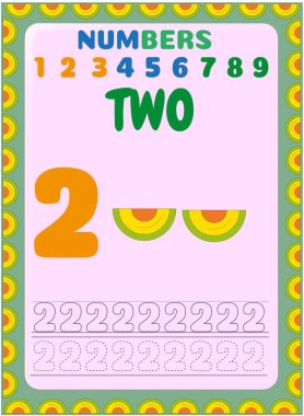 Anaokulu ve yürümeye başlayan matematik kavun meyvesi tasarımı ile