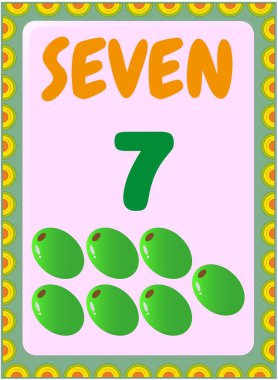 Zeytin tasarımı ile anaokulu ve yeni yürümeye başlayan matematik