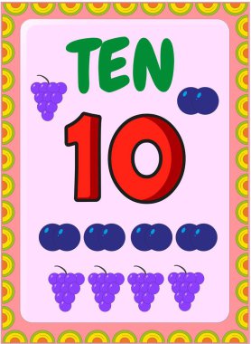 Yaban mersini ve üzüm tasarımı ile okul öncesi bebek matematiği