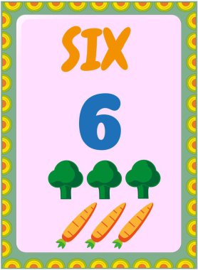 Brokoli ve havuç tasarımı ile okul öncesi ve bebek matematiği