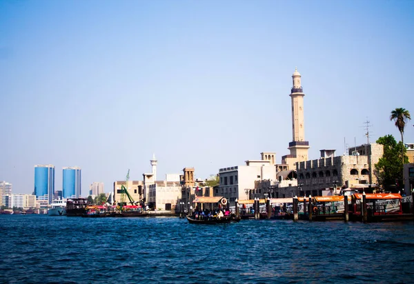 Arab Embankment Dubai Creek — Stock Photo, Image