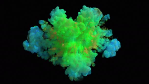 Взрыв Цветного Дыма Высококачественное Видео Цветного Взрыва Дыма — стоковое видео