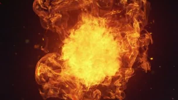 Explosión Fuego Cámara — Vídeos de Stock