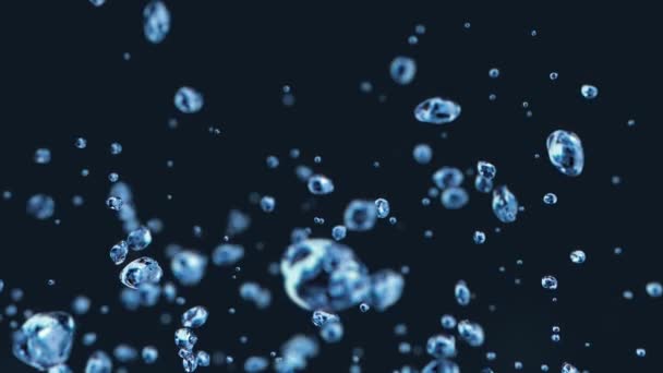 Burbujas Subiendo Cámara Súper Lenta — Vídeos de Stock