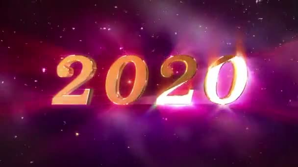 New Year 2020 Opening Animation — Stock Video