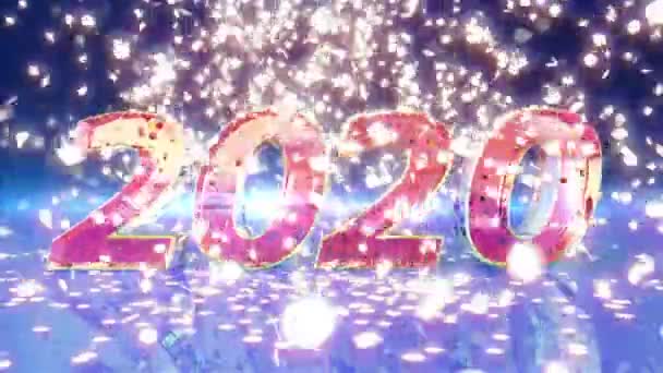 Animazione Capodanno 2020 — Video Stock