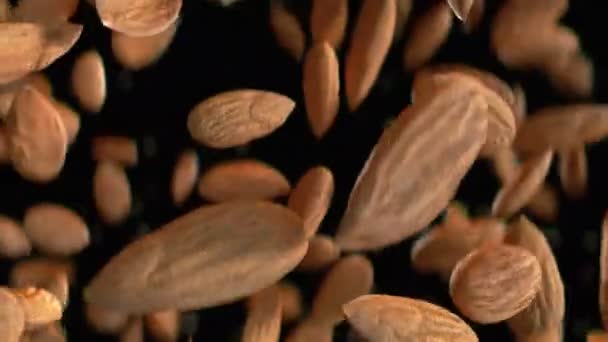 Amandes Nuts Sauter Super Slow Motion — Video