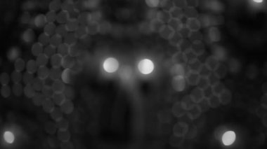 arkaplan için siyah ve beyaz bulanık bokeh siyah arkaplan, parlayan parlak bokeh dağılmış ve parlayan arkaplan.