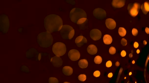 Nettipattam Offuscata Astratta Bokeh Sfondo Nero Sfondo Scintillante Luminoso Bokeh — Video Stock