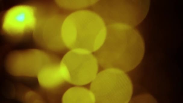 Nettipattam Blurred Abstract Bokeh Black Background Backdrop Twinkled Bright Bokeh — Stock Video