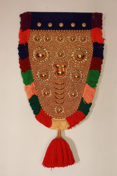 Традиционная Форма Кералы Локально Известен Nettipattam Которая Похожа Лицо Слона Лицензионные Стоковые Изображения