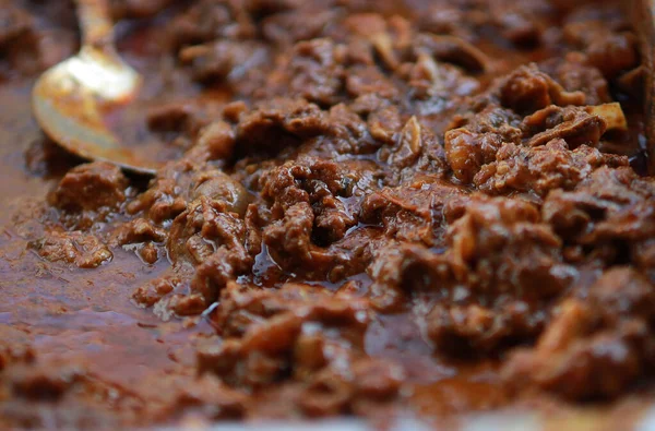 Plato Del Sur India Carne Picante Freír Kerala India Guarnición —  Fotos de Stock