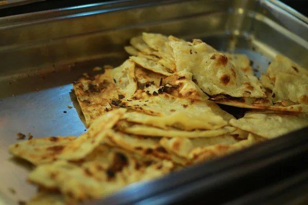 Roti Chapati Popular Desayuno Tradicional Indio —  Fotos de Stock