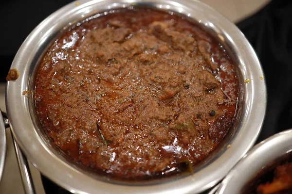 Indyjski Styl Chicken Curry Recipe Pikantny Smaczny Kurczak Curry — Zdjęcie stockowe