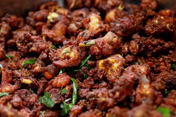 Ayam Goreng Pedas Lezat Gaya India Resep Fry Ayam — Stok Foto