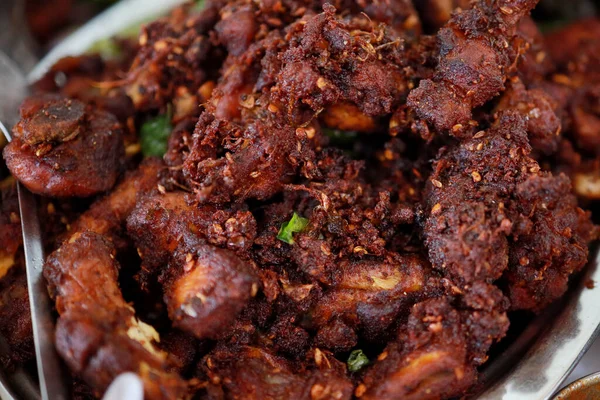 Würzig Lecker Indian Style Chicken Fry Chicken Fry Rezept — Stockfoto