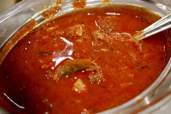 Spicy Tasty Indian Fish Kari Recipe — Stok Foto