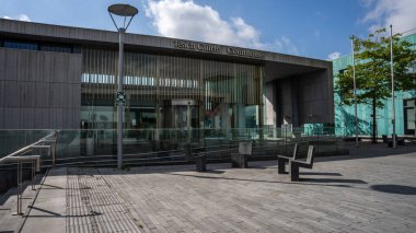 Gorey County Wexford, Ireland, 25th August 2025. Frontal view of Gorey Courthouse
