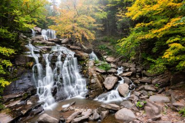 Bastion Water Falls during fall clipart