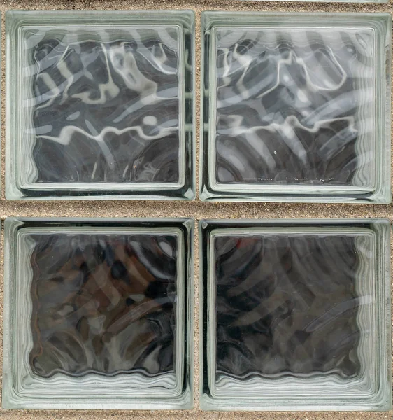 Négyzetes elem üveg alakú ablak — Stock Fotó