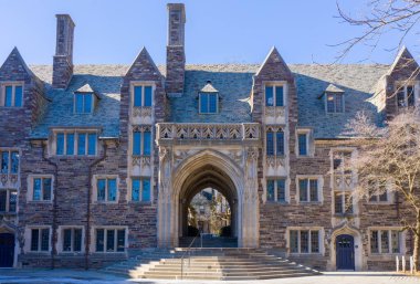 Princeton, New Jersey - Şubat, 2019: Princeton Üniversitesi'nde özel bir Ivy League New Jersey, ABD üniversitedir.