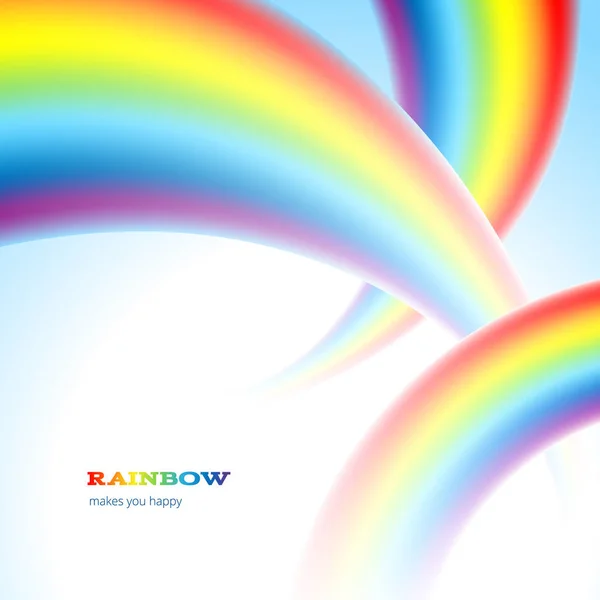なたがある空に虹 あなたのデザインの多色の背景 — ストックベクタ