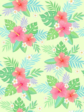 ebegümeci tropik desen