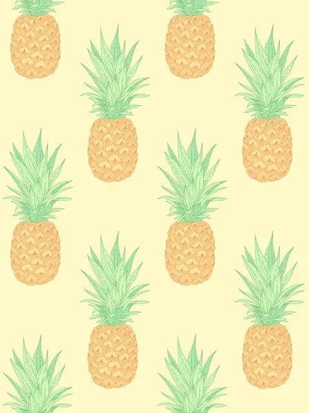 Vzor ananasu — Stockový vektor