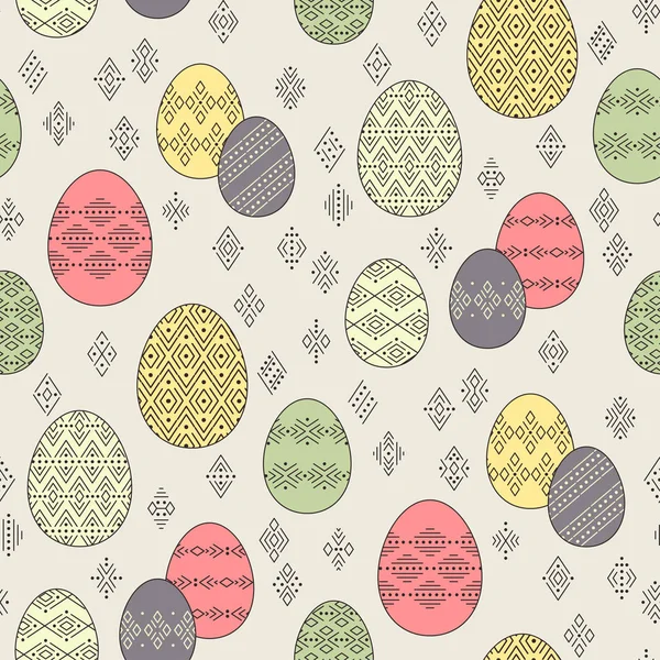 Modello uova di Pasqua — Vettoriale Stock