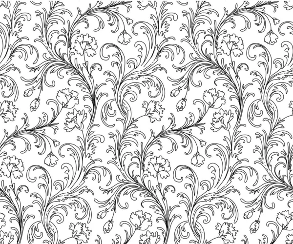 Baroque style pattern — Stock Vector