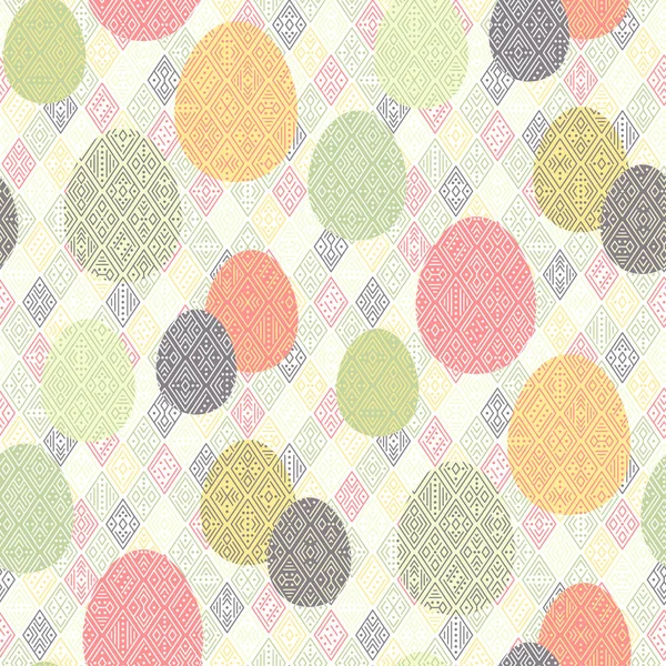 Easter boho pattern — Stock Vector