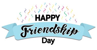 Mutlu arkadaşlık günleri, geçmiş, el yazısı mektupları, el yazısı vektör çizimleri, uluslararası tatil,