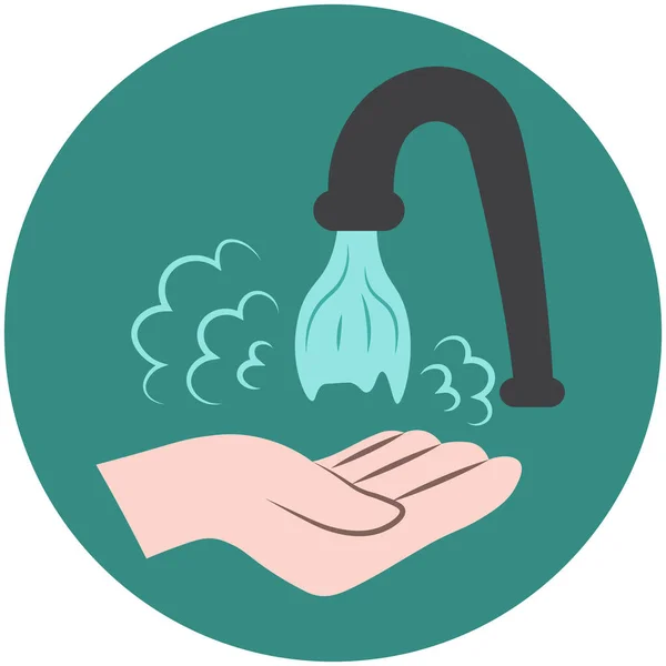 Lavar Mãos Ícone Ilustração Vetorial Plana Símbolos Para Web Aplicativos —  Vetores de Stock