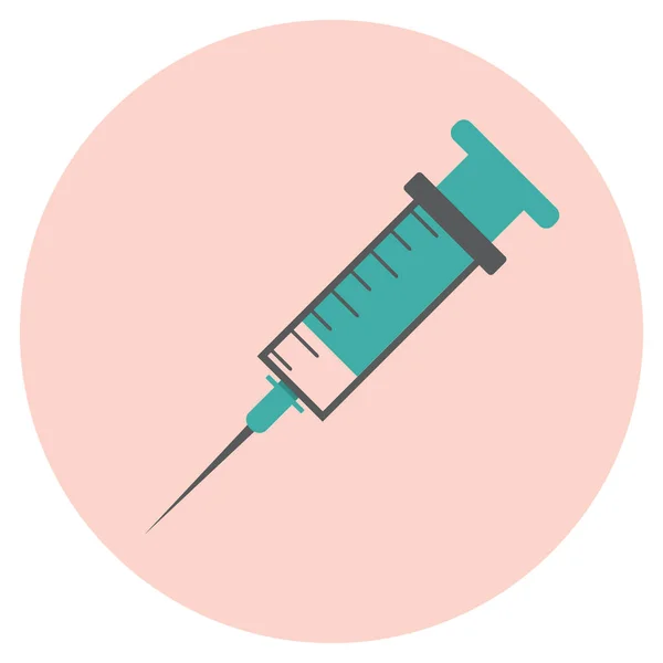 Medical Icon Medical Syringe Vector Flat Illustration Symbols Web App — Stock Vector
