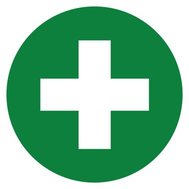 Ambulans tıbbi simgesi, vektör düz illüstrasyon, uygulamalar için semboller, yazdırma veya web.