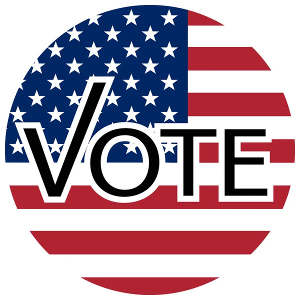 Elecciones Presidenciales 2020 Vector Badge Voto Firmar Vector Illustration Design — Archivo Imágenes Vectoriales