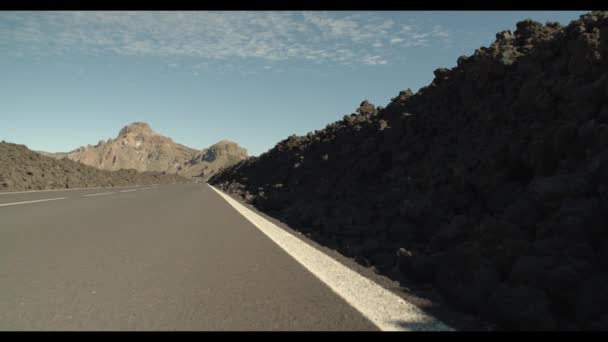 Carretera Parque Nacional Del Teide — стоковое видео