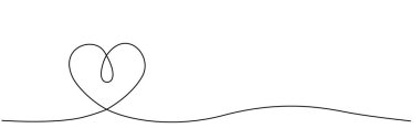 Basit ve zarif kalp tasarımı içinde şık bir döngü olan tek bir çizgiden yaratıldı. Aşkı, romantizmi ve duygusal bağı simgeleyen modern bir minimalist çizim..