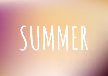 Degrade desen arka plan metin ile. Yaz konsept tasarımı. Vektör çizim.