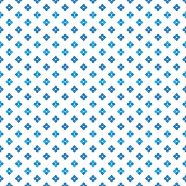 Renk mavi yoğun şirin küçük çiçek nokta deseni beyaz arka plan üzerinde